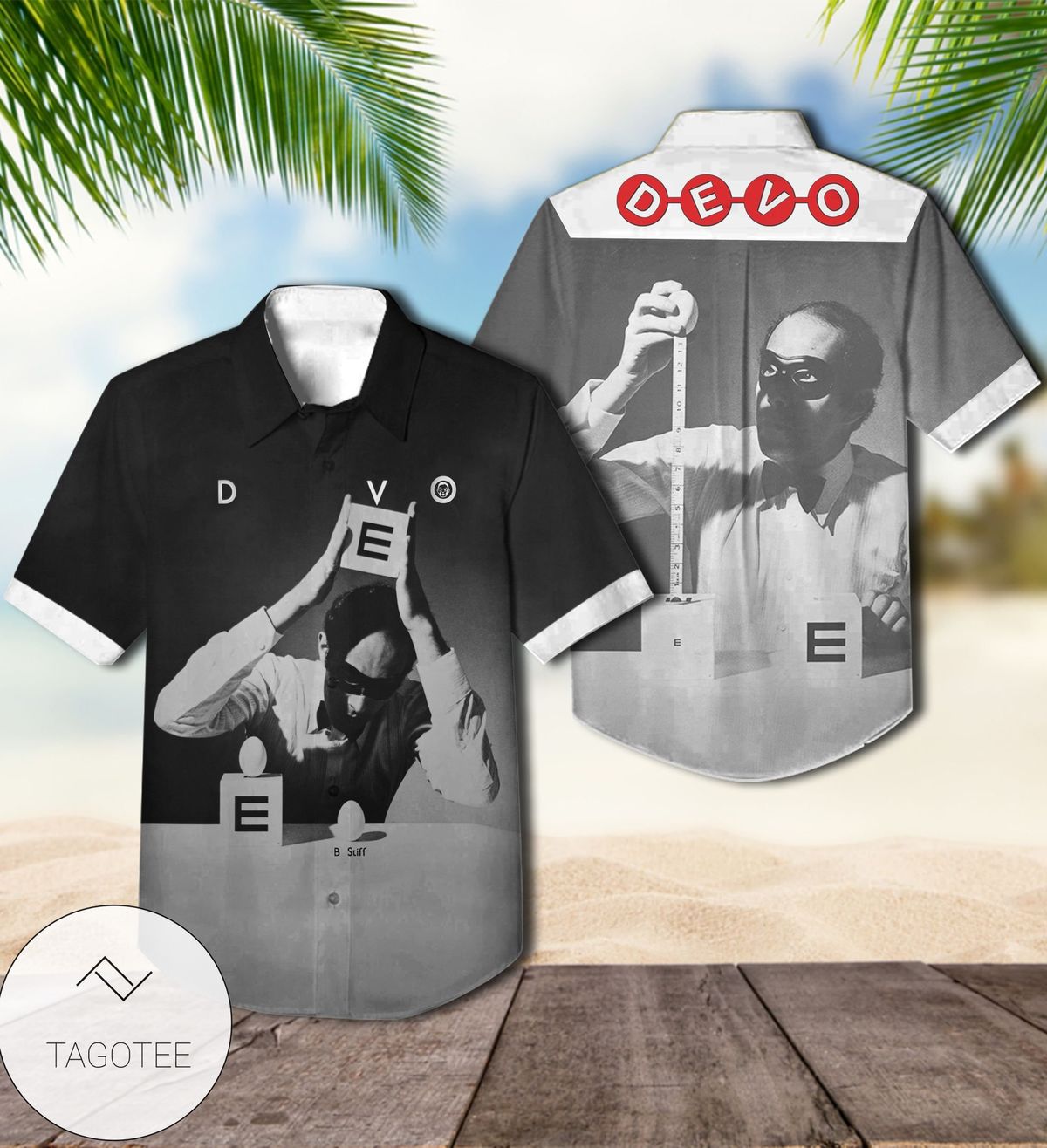 Devo B Stiff Ep Cover Hawaiian Shirt