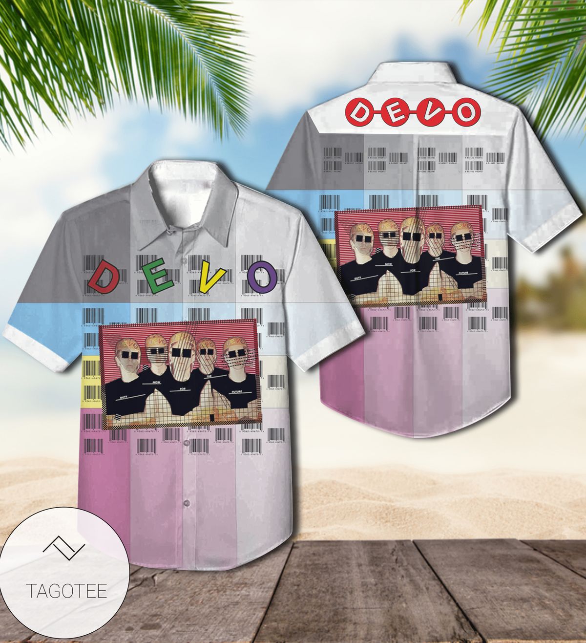 Devo Duty Now For The Future Album Cover Hawaiian Shirt