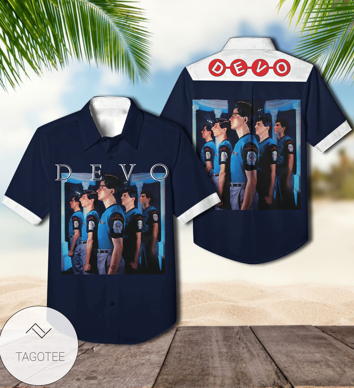 Devo New Traditionalists Album Cover Hawaiian Shirt