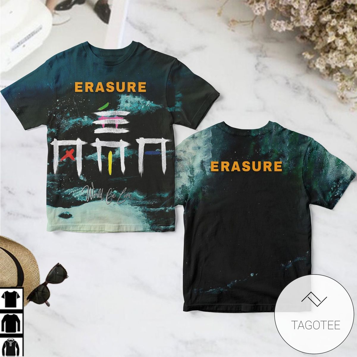 Erasure World Be Live Album Cover Shirt