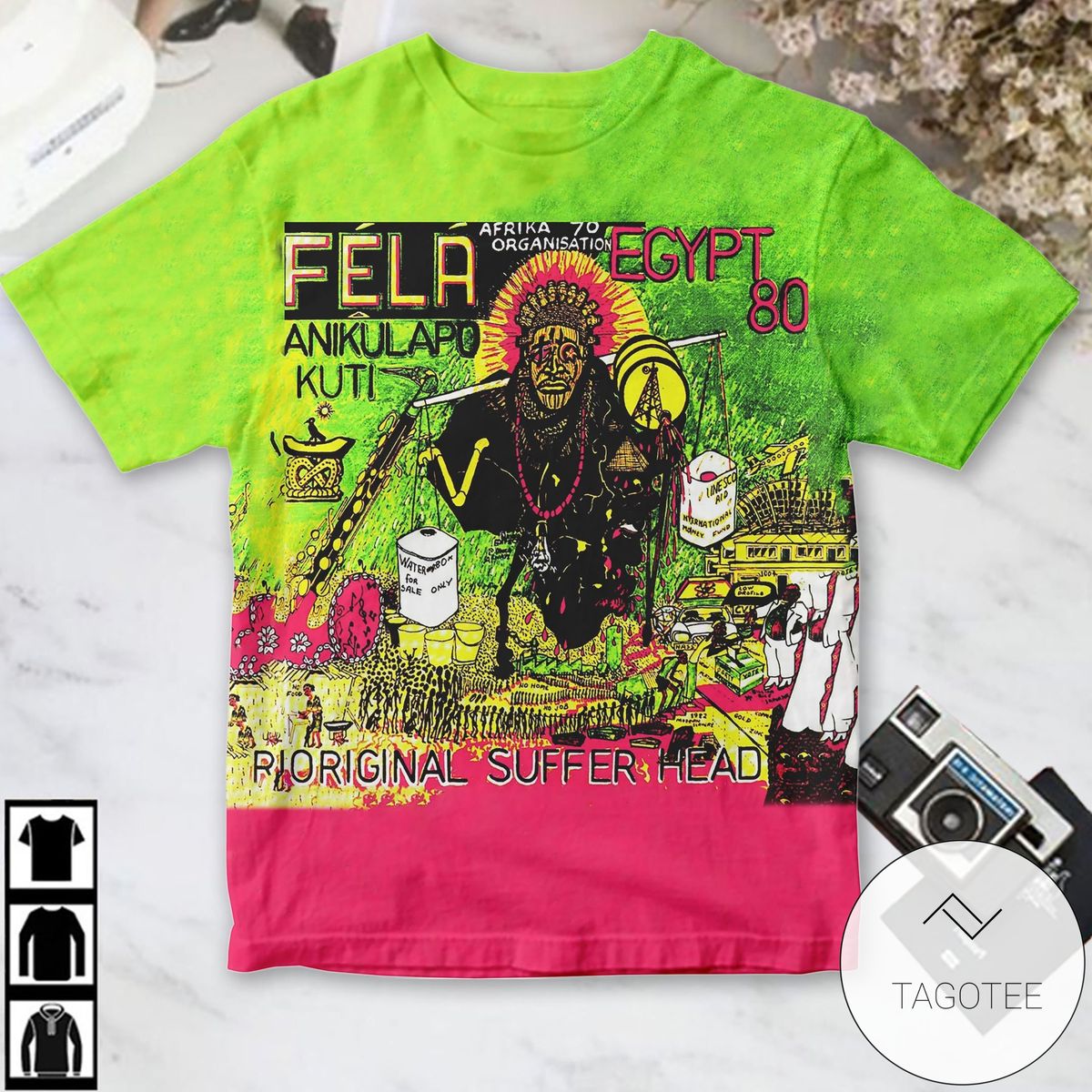 Fela Kuti Original Suffer Head Album Cover Shirt