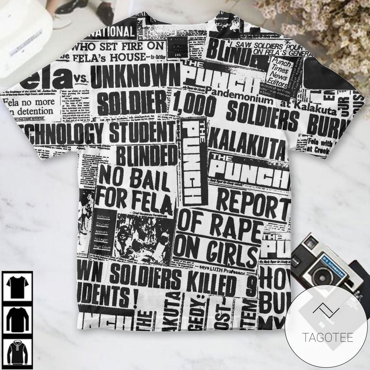 Fela Kuti Unknown Soldier Album Cover Shirt