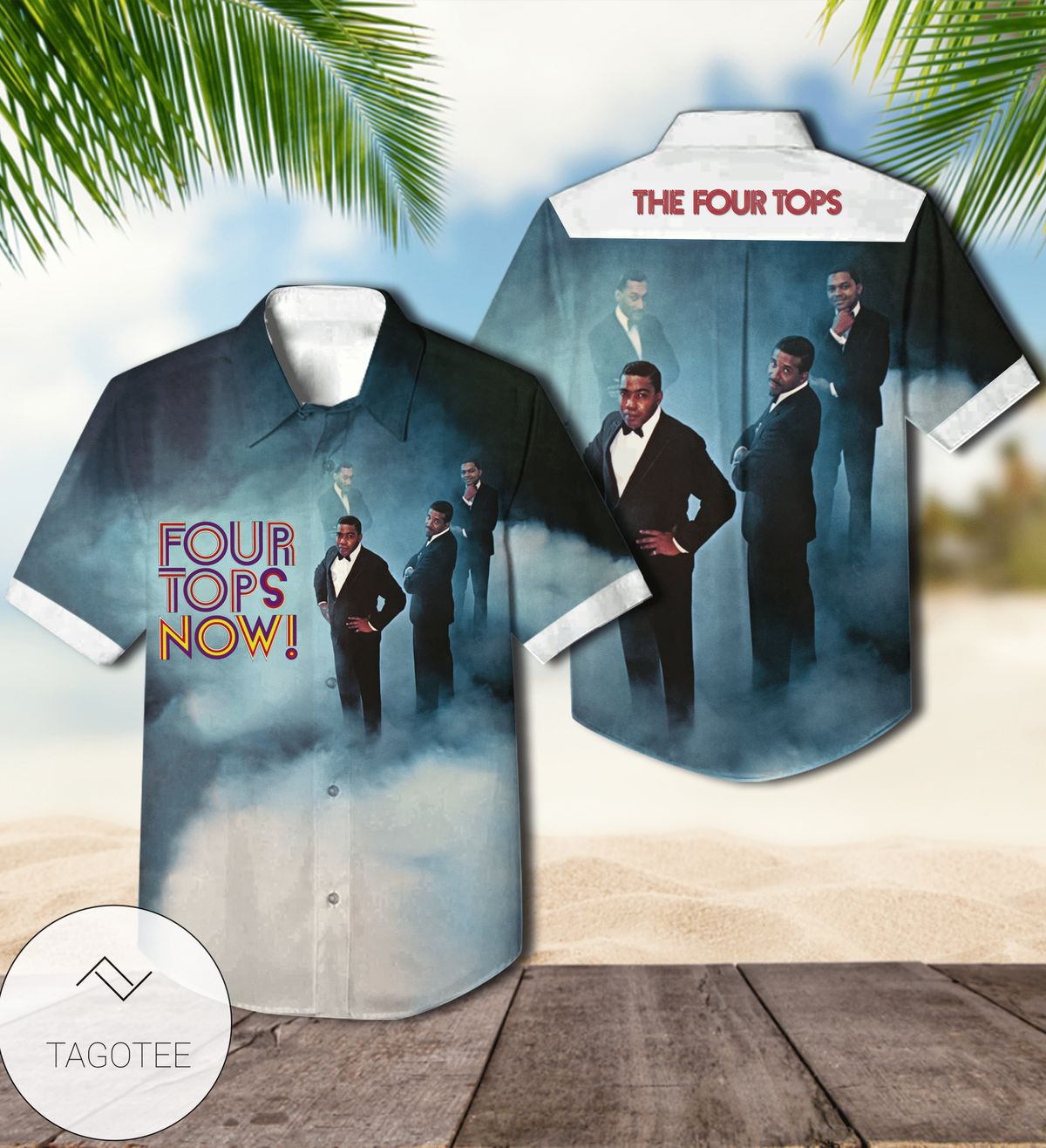 Four Tops Now Album Cover Hawaiian Shirt