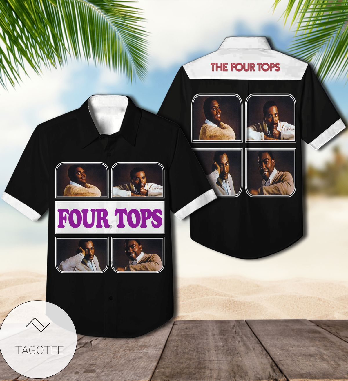 Four Tops Self-titled Debut Studio Album Cover Hawaiian Shirt