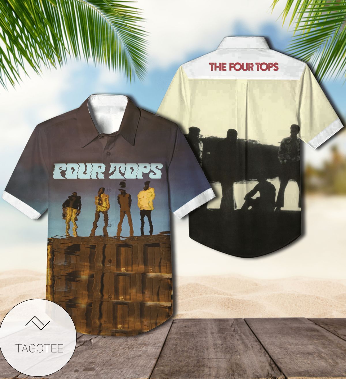 Four Tops Still Waters Run Deep Album Cover Hawaiian Shirt