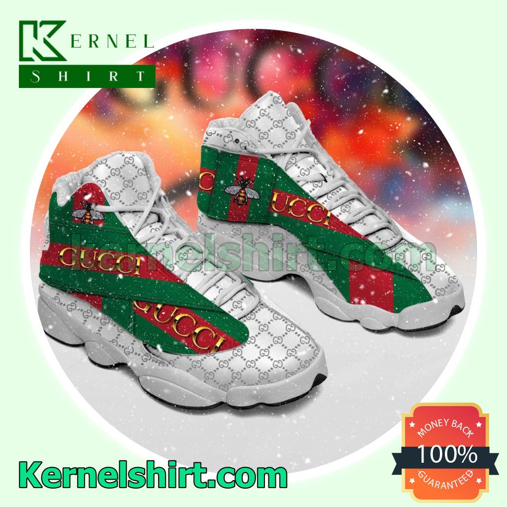 Gucci Bee Red And Green Luxury Nike Sneakers