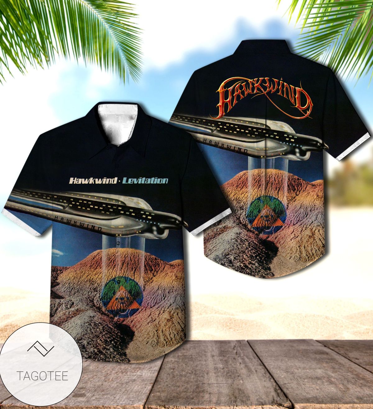 Hawkwind Levitation Album Cover Hawaiian Shirt