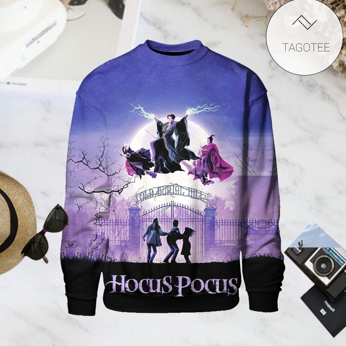 Hocus Pocus For Halloween Purple Sweatshirt