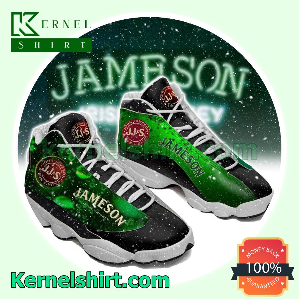 Jameson Irish Whiskey Green Black Nike Sneakers
