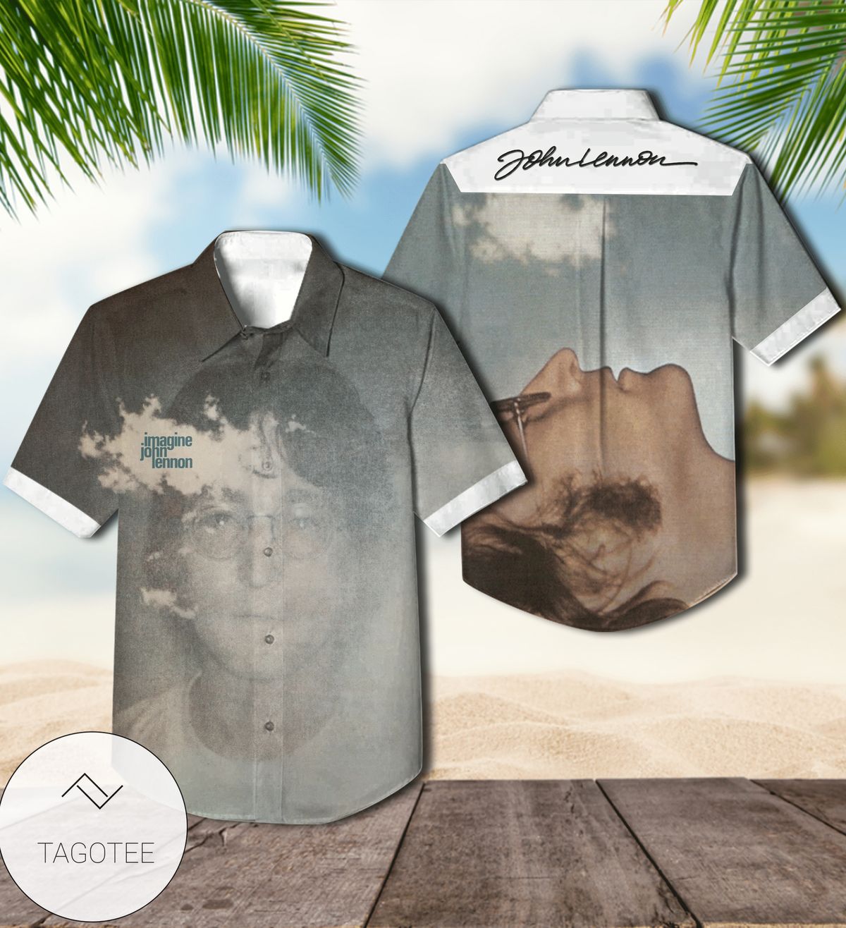 John Lennon Imagine Album Cover Hawaiian Shirt