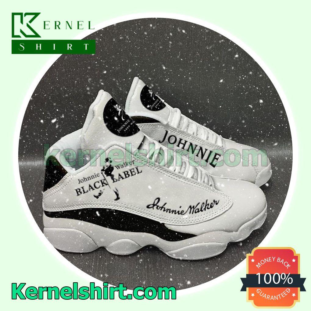 Johnnie Walker Black Label White Nike Sneakers