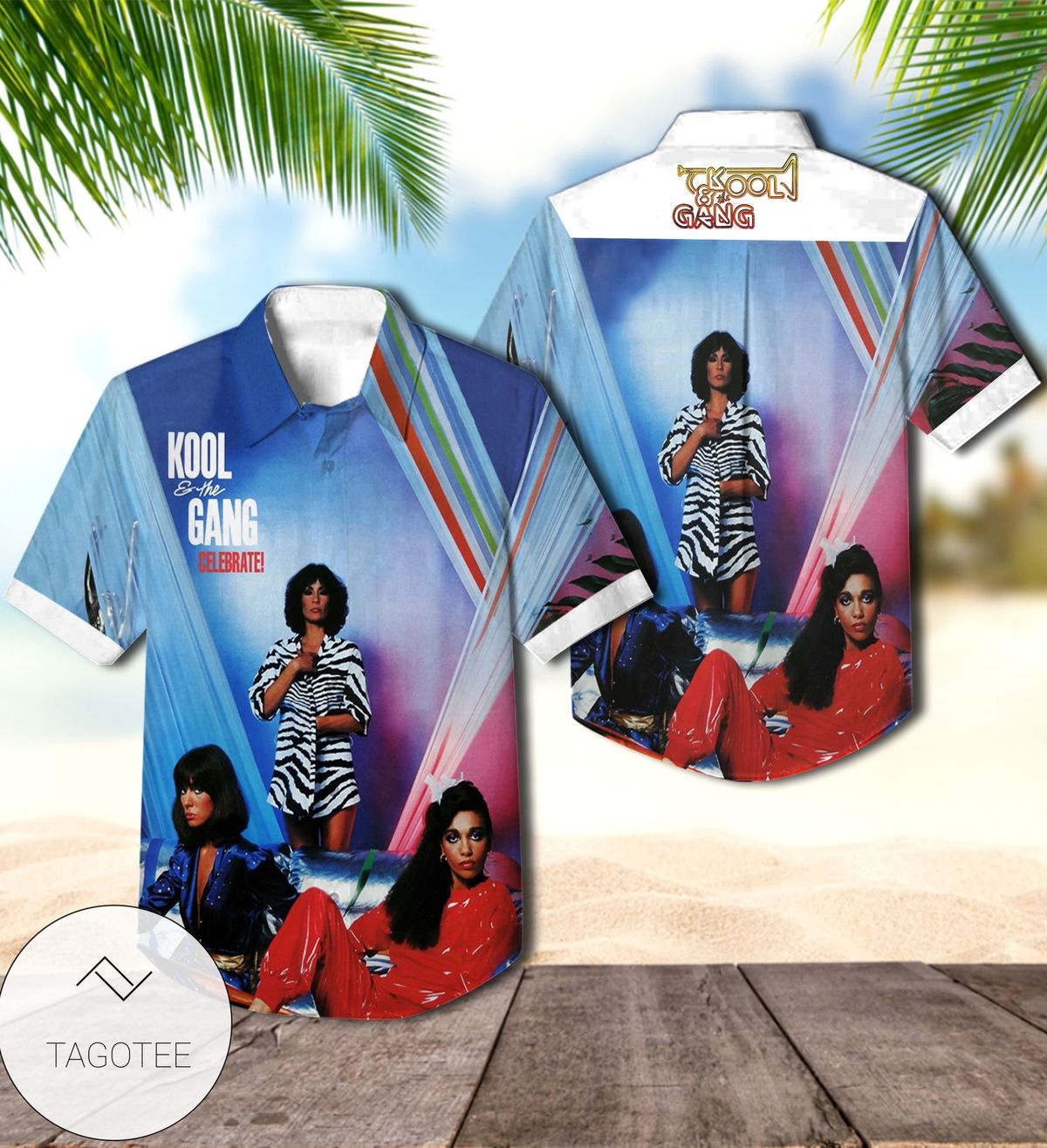 Kool And The Gang Celebrate Album Cover Hawaiian Shirt