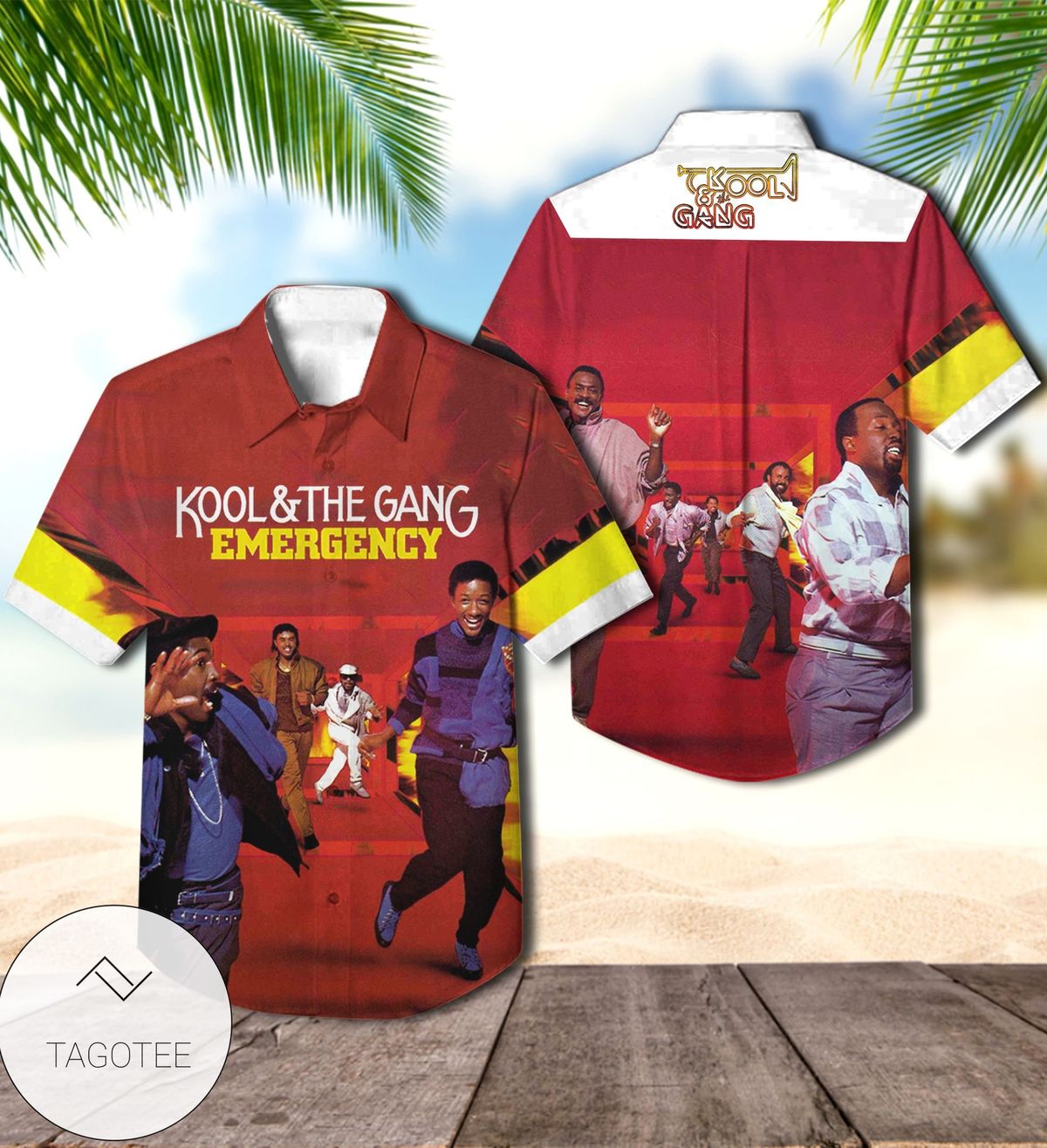 Kool And The Gang Emergency Album Cover Hawaiian Shirt