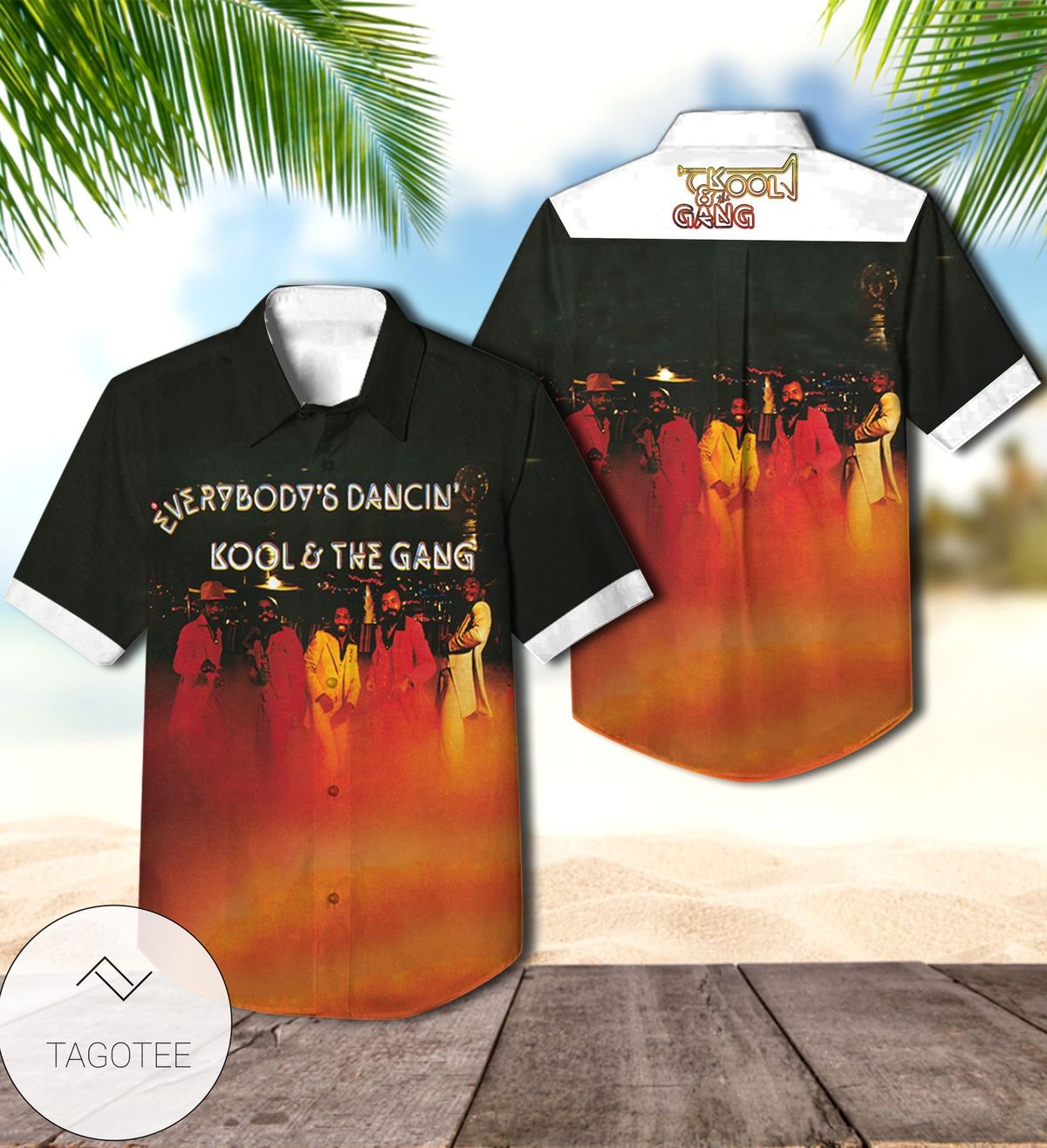 Kool And The Gang Everybody's Dancin' Album Cover Hawaiian Shirt