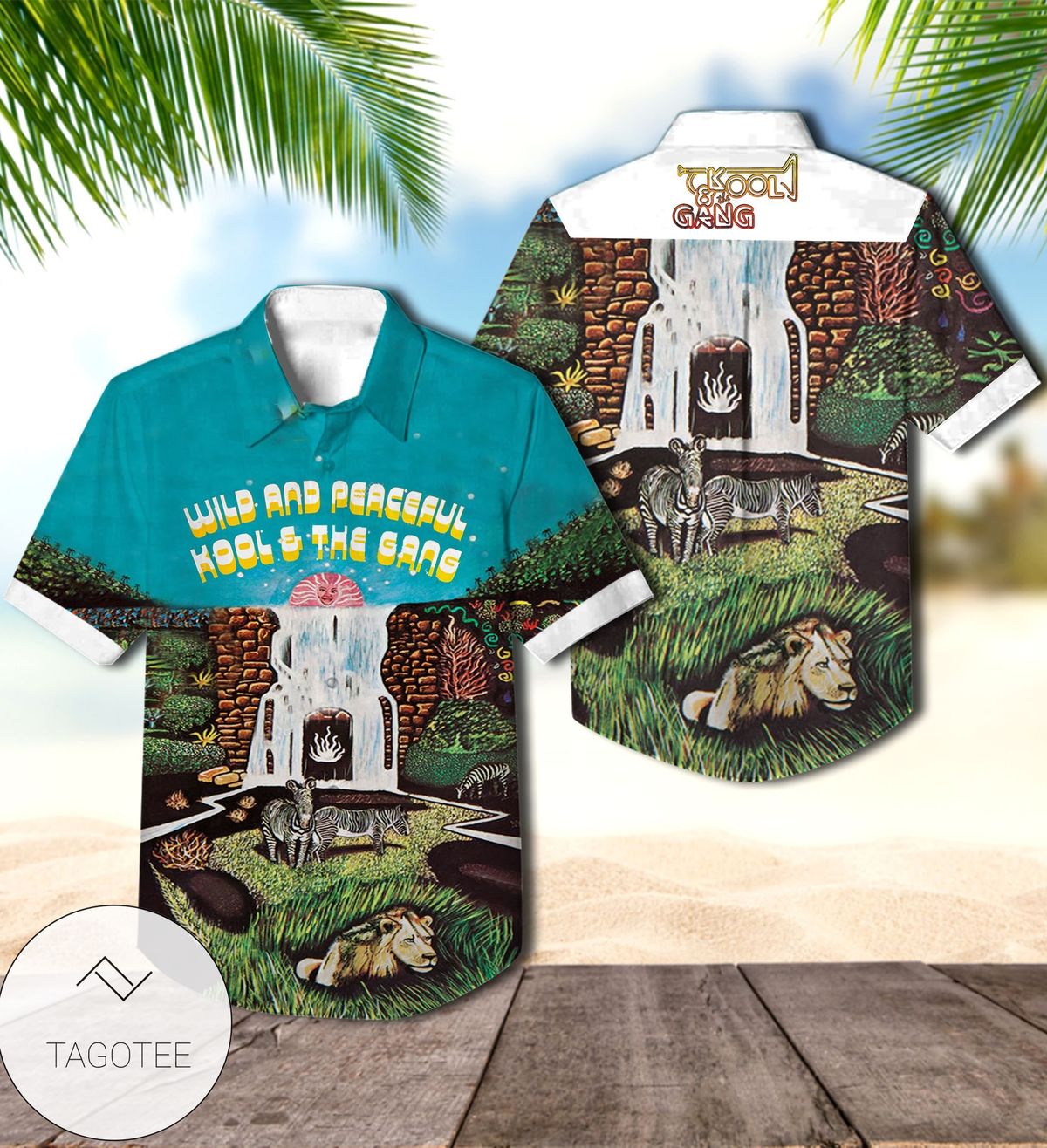 Kool And The Gang Wild And Peaceful Album Cover Hawaiian Shirt