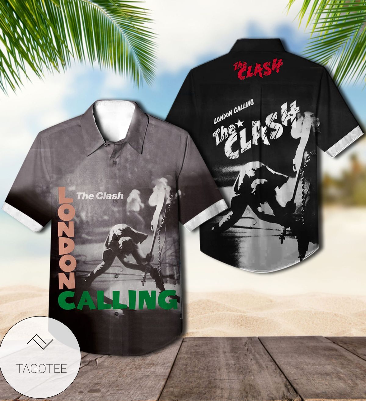 London Calling Album Cover By The Clash Hawaiian Shirt
