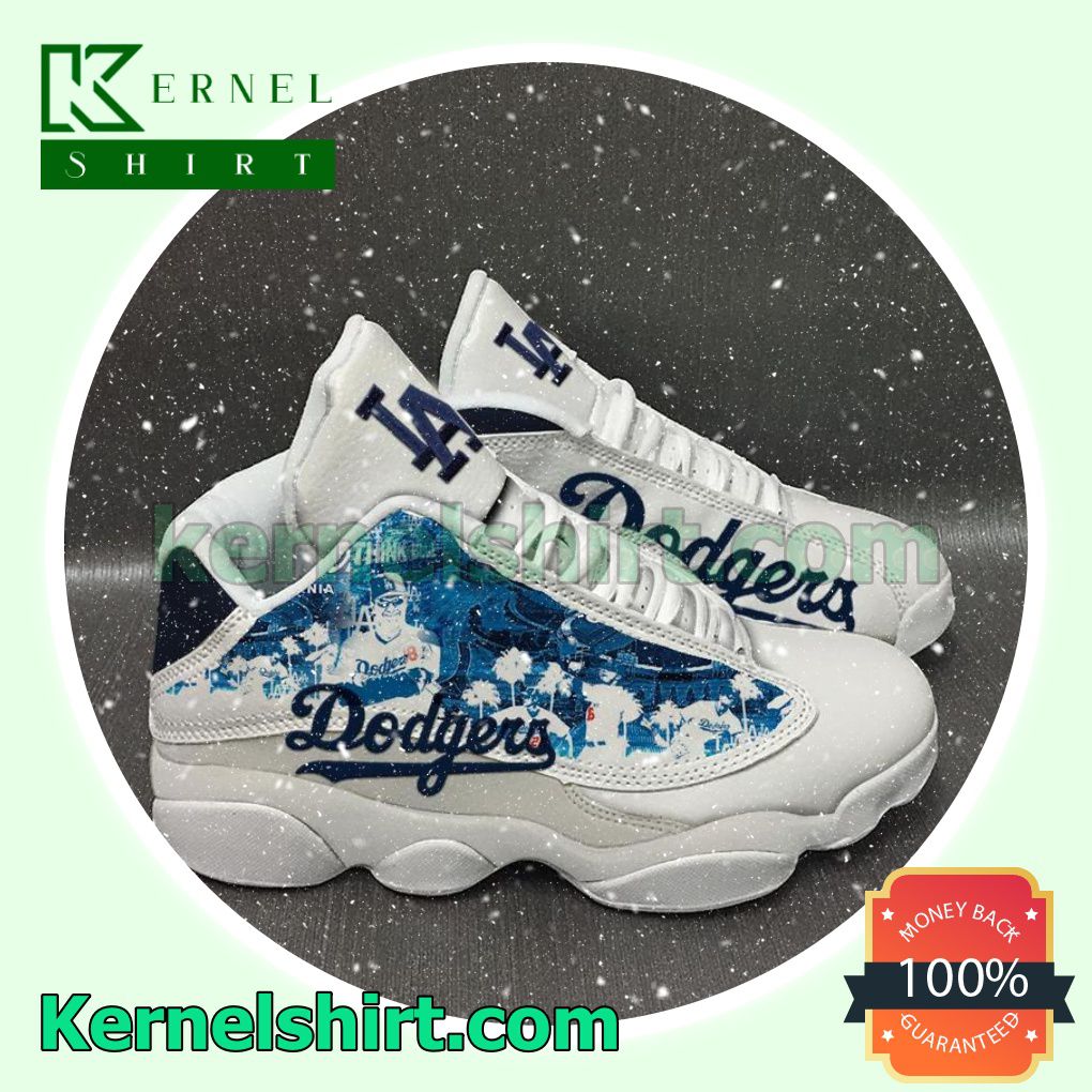 Los Angeles Dodgers Football White Nike Sneakers