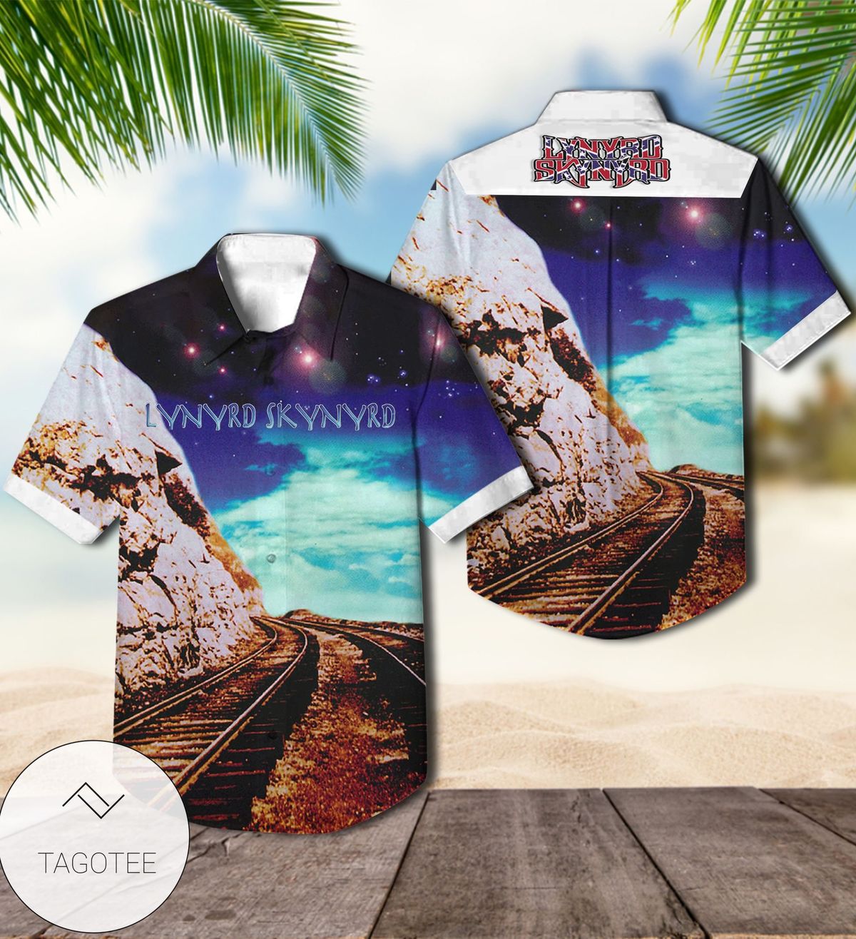 Lynyrd Skynyrd Edge Of Forever Album Cover Hawaiian Shirt