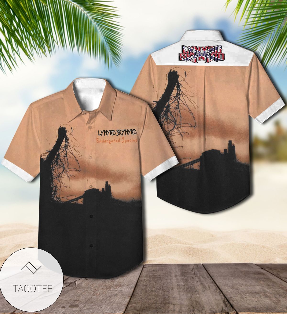 Lynyrd Skynyrd Endangered Species Album Cover Hawaiian Shirt