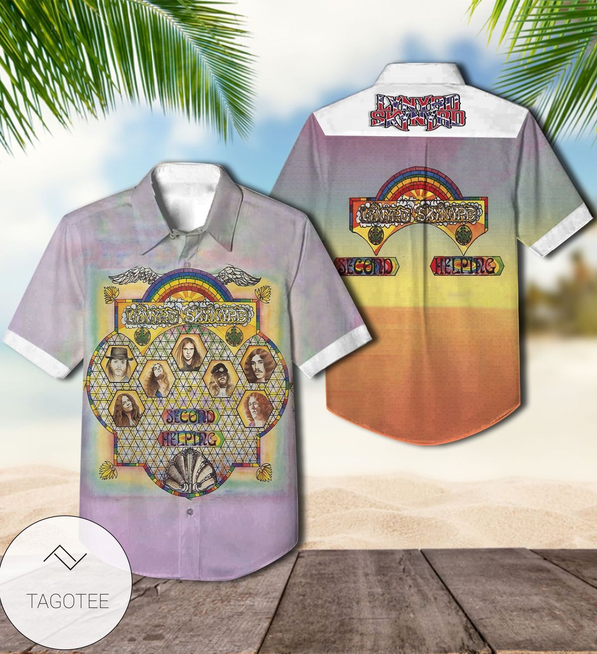 Lynyrd Skynyrd Second Helping Album Cover Hawaiian Shirt