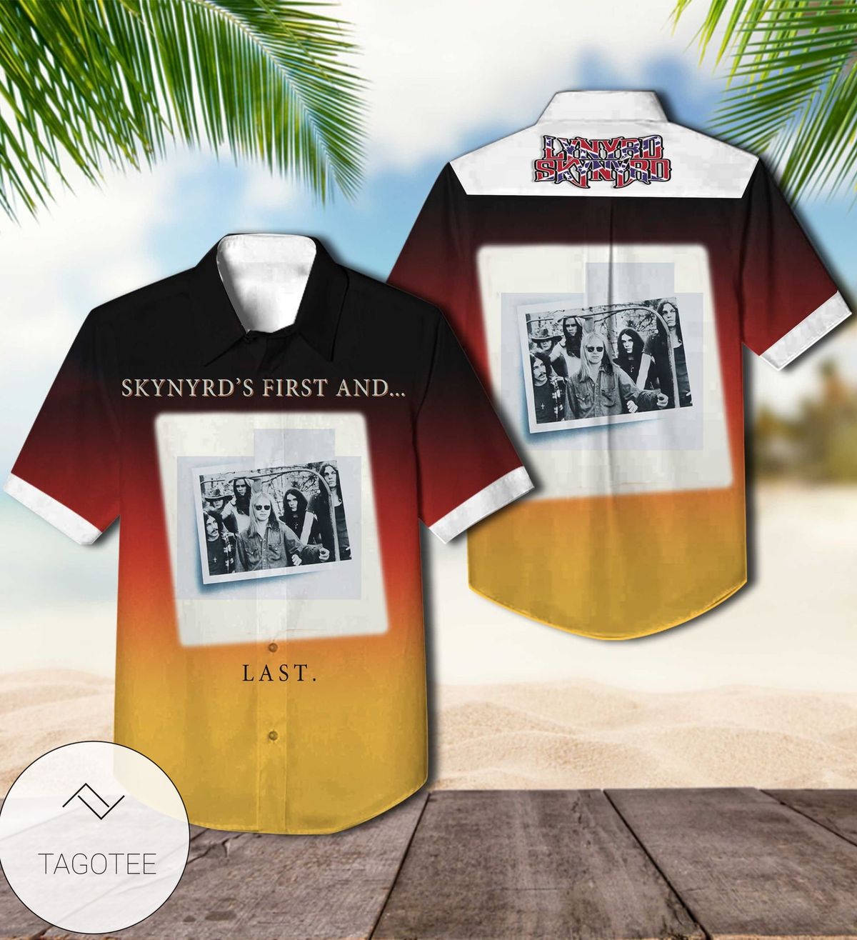 Lynyrd Skynyrd Skynyrd's First And Last Album Cover Hawaiian Shirt