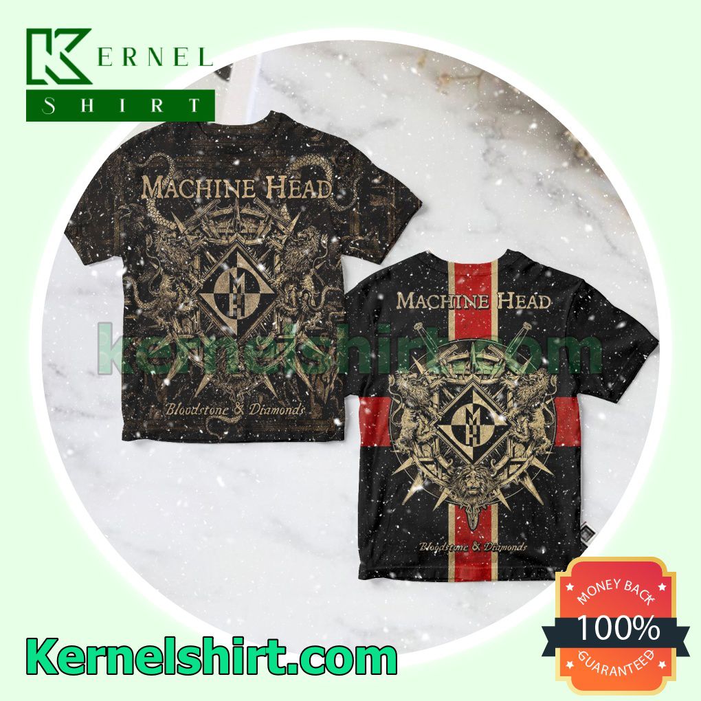 3D Machine Head Bloodstone And Diamonds Album Cover Personalized Shirt