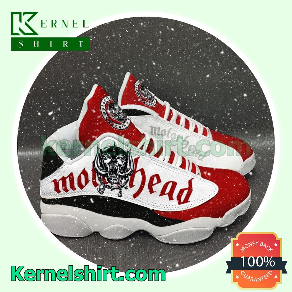 Motorhead Band Red White Nike Sneakers