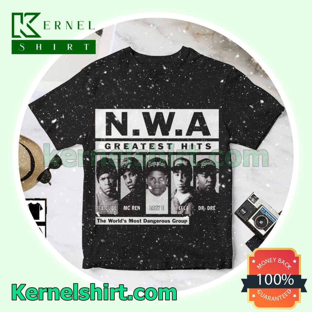 3D N.w.a Greatest Hits Album Cover Black Personalized Shirt