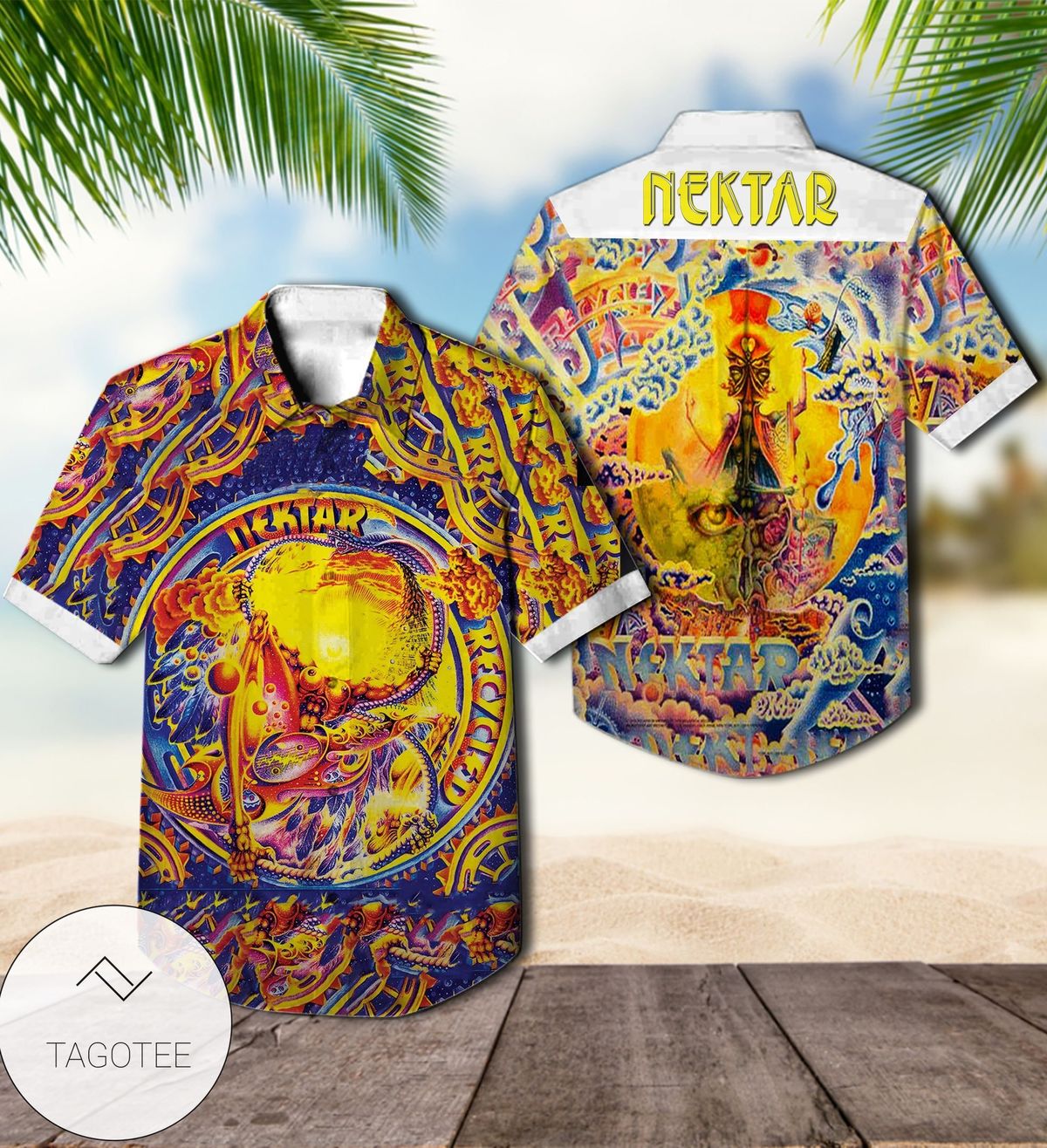 Nektar Recycled Album Cover Hawaiian Shirt