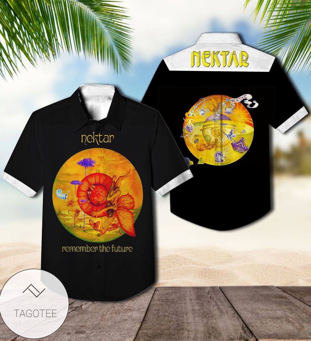 Nektar Remember The Future Album Cover Hawaiian Shirt