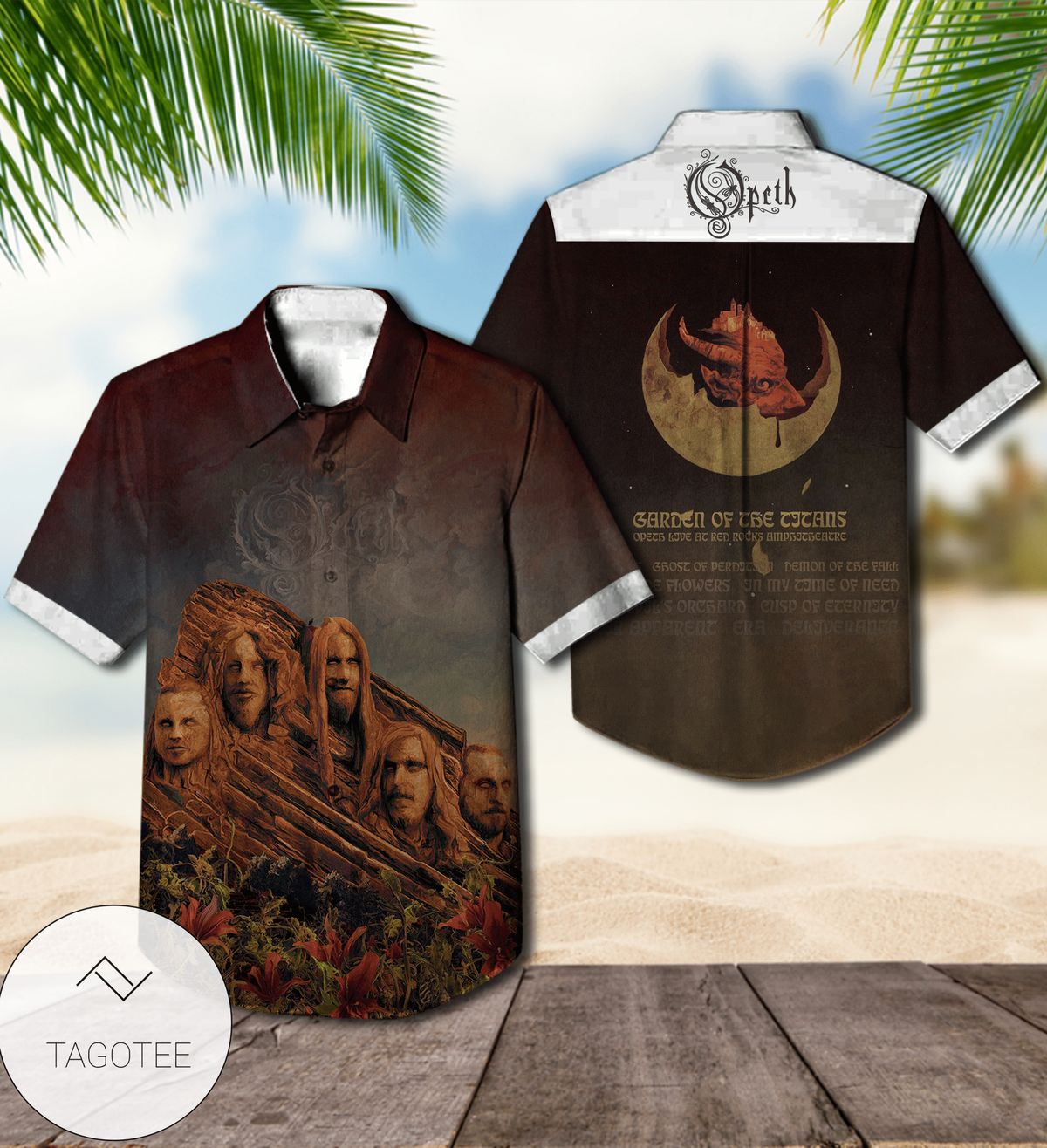 Opeth Garden Of The Titans Album Cover Hawaiian Shirt