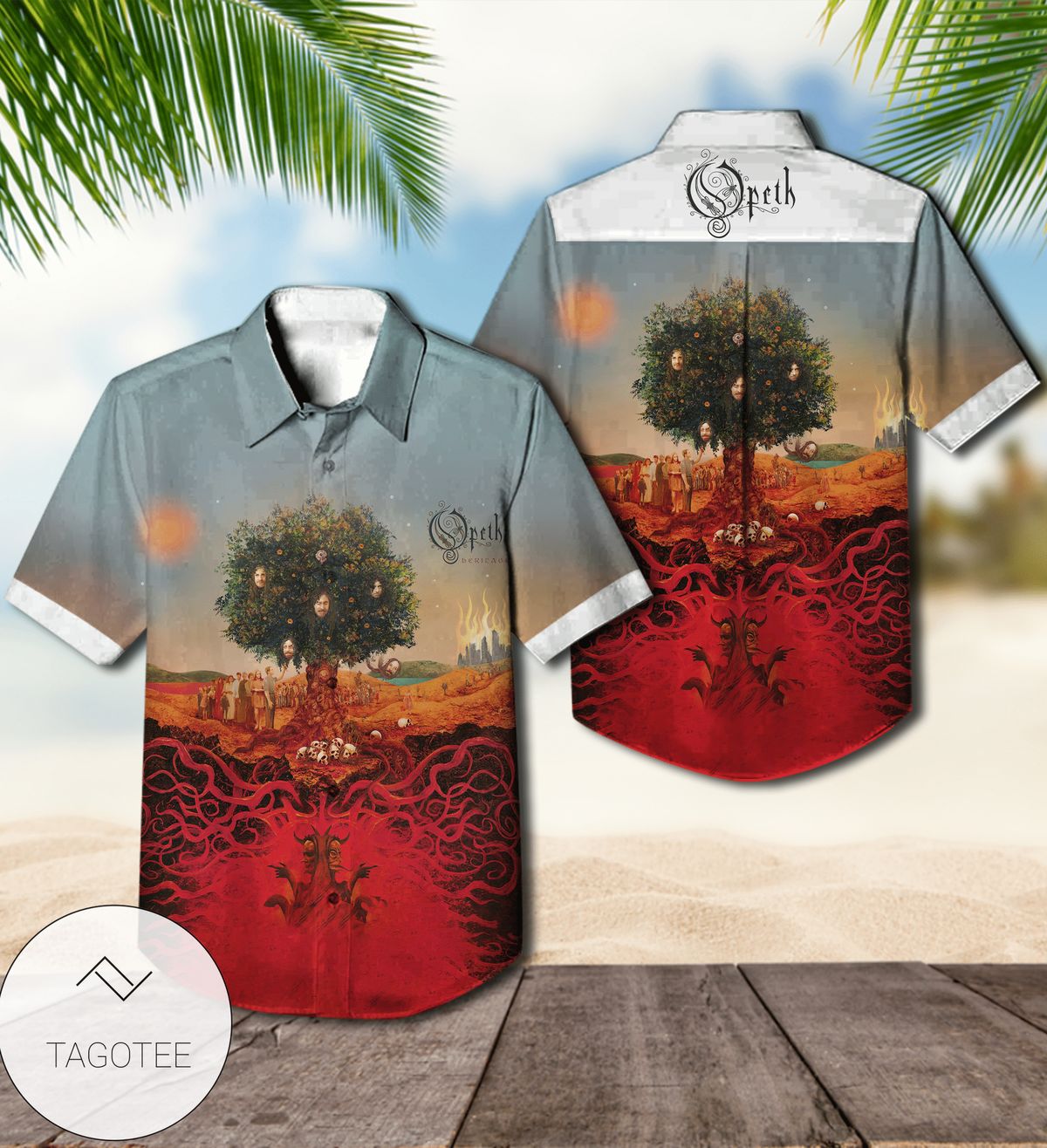 Opeth Heritage Album Cover Hawaiian Shirt