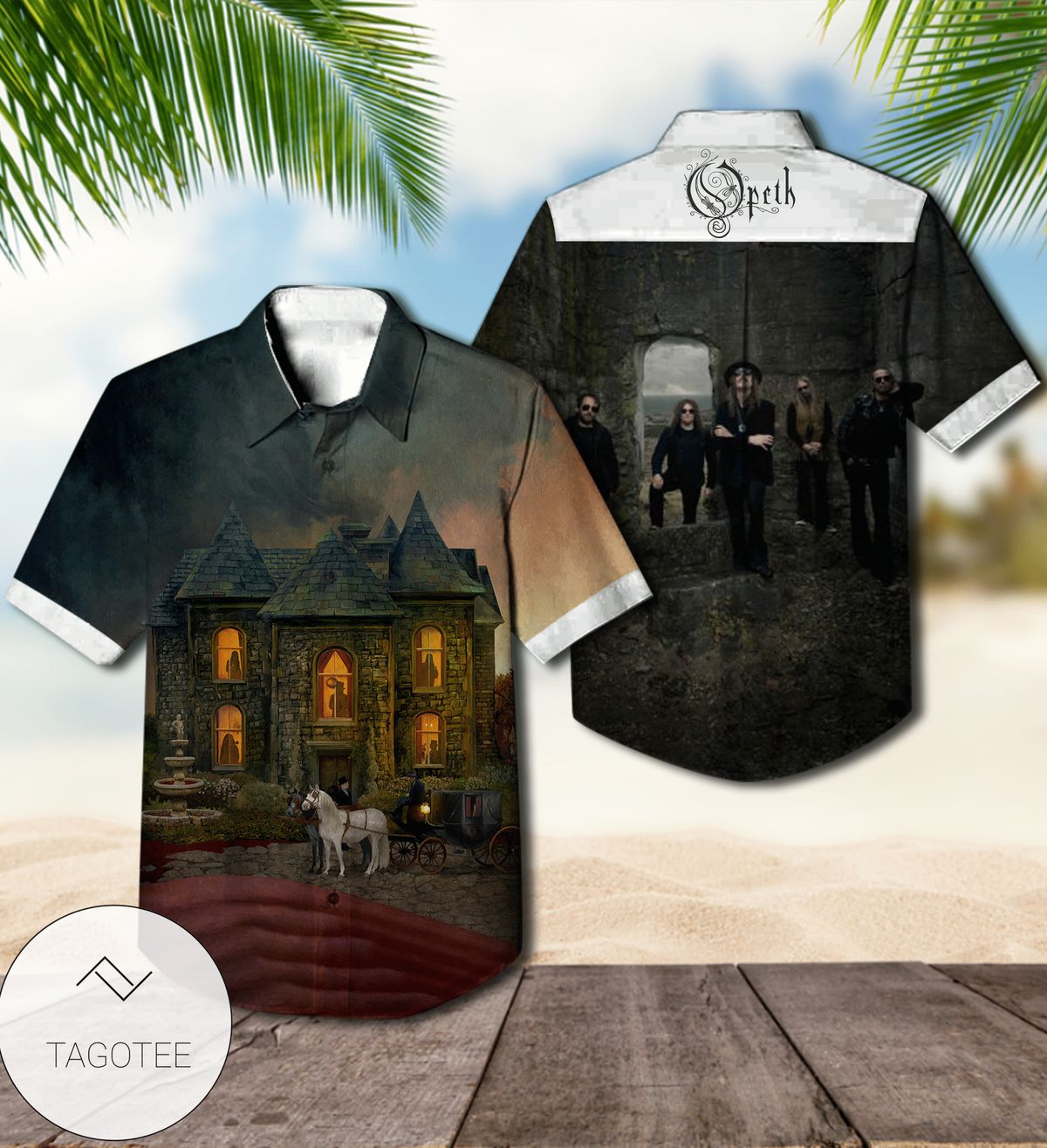 Opeth In Cauda Venenum Album Cover Hawaiian Shirt