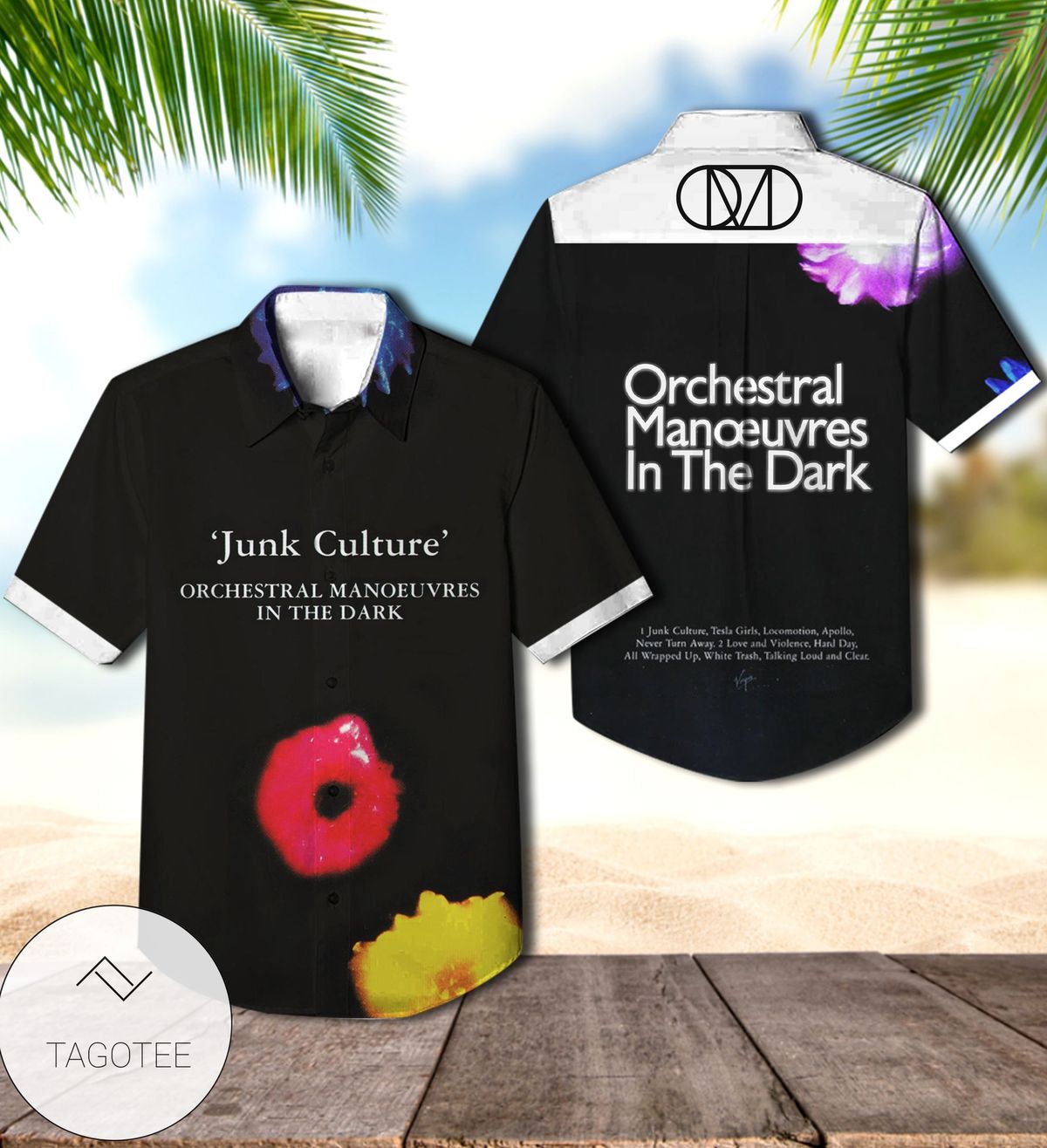 Orchestral Manoeuvres In The Dark Junk Culture Album Cover Hawaiian Shirt