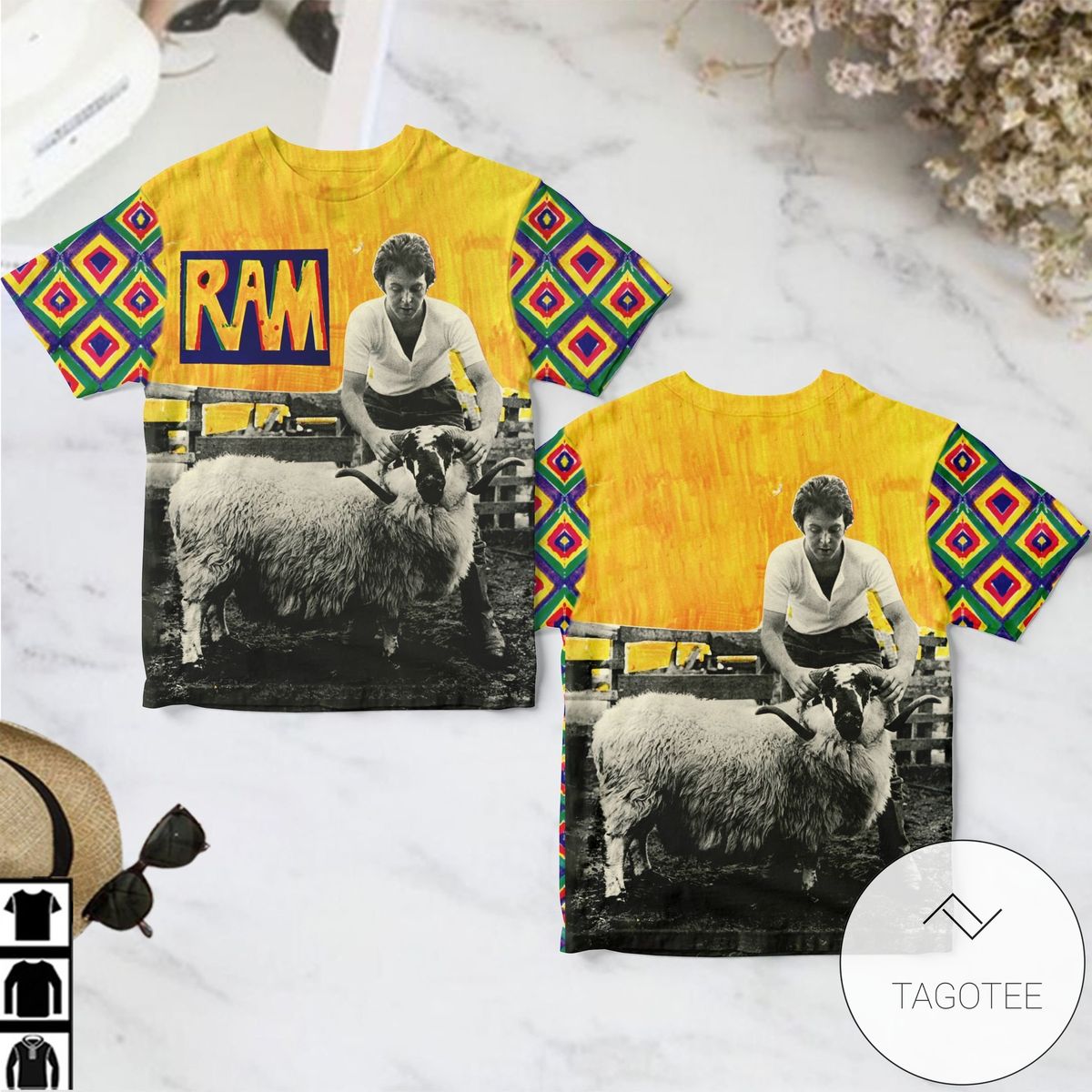 Paul And Linda Mccartney Ram Album Cover Style 2 Shirt