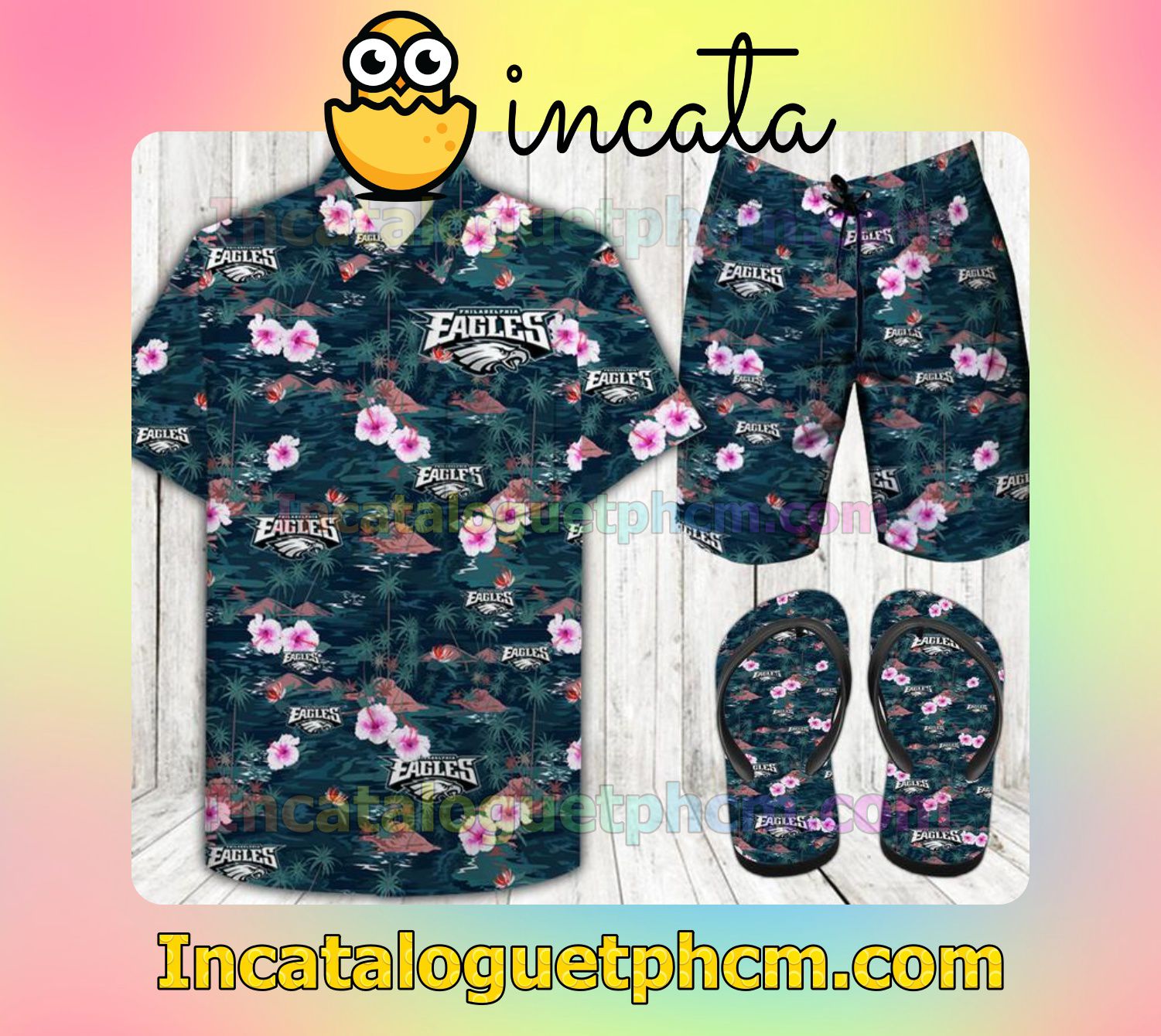 Philadelphia Eagles Aloha Shirt And Shorts