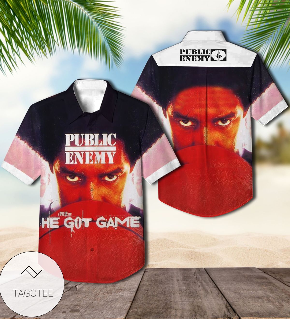 Public Enemy He Got Game Album Cover Hawaiian Shirt
