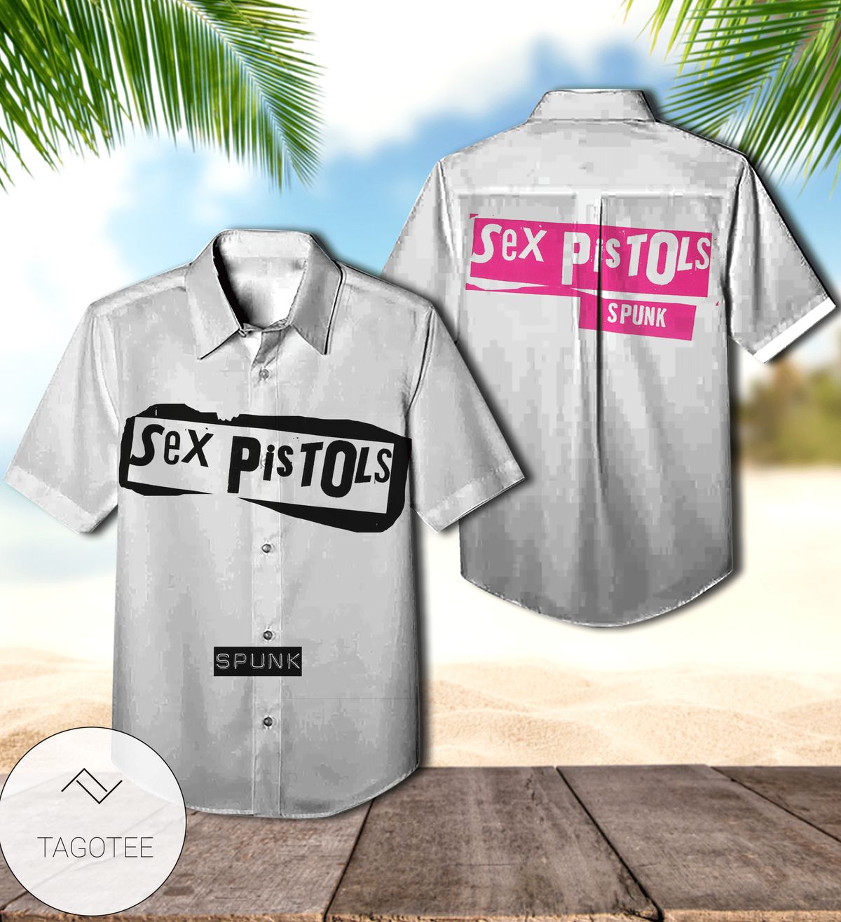 Sex Pistols Spunk Album Cover Hawaiian Shirt