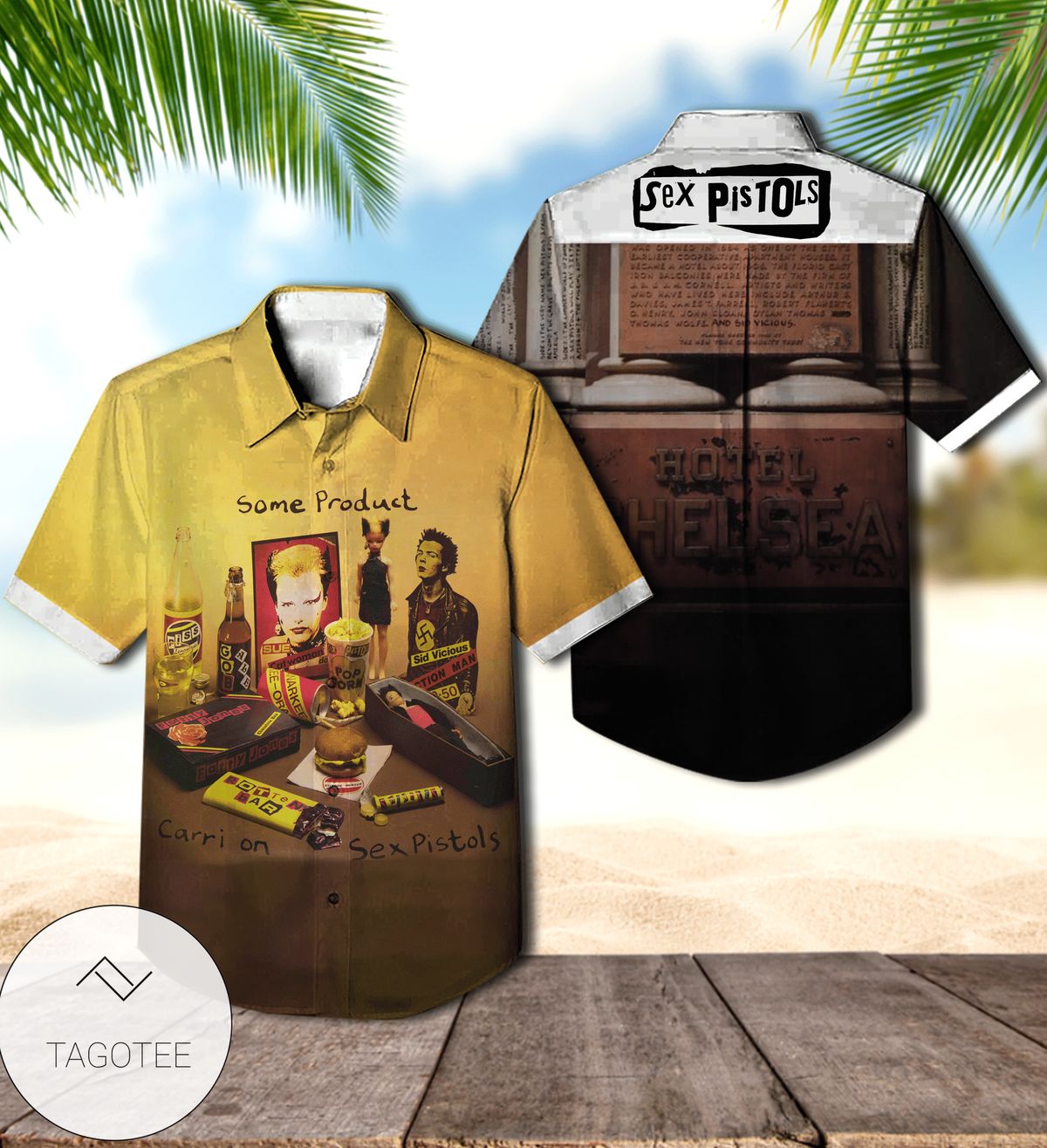 Some Product Carri On Sex Pistols Album Cover Hawaiian Shirt