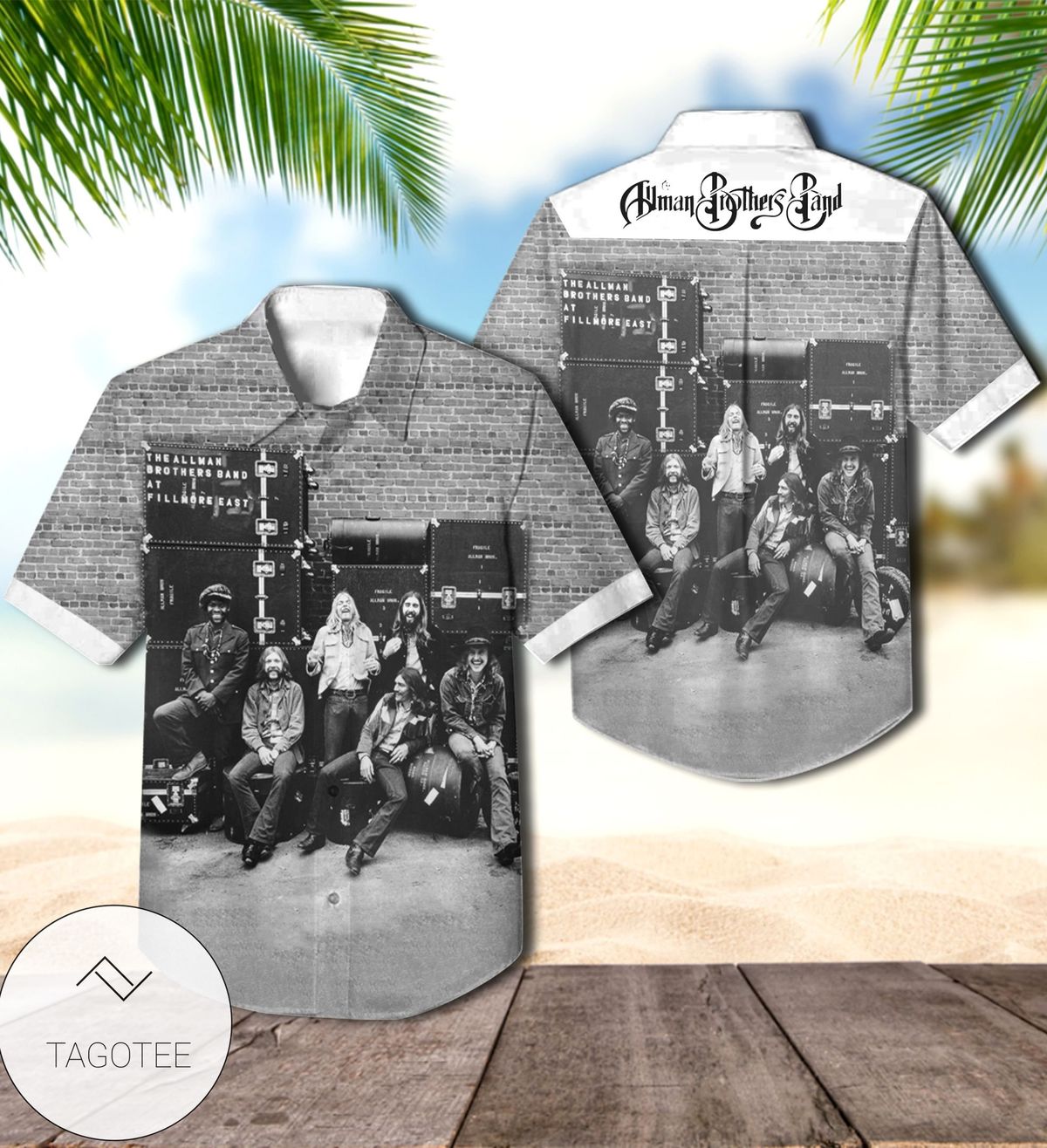 The Allman Brothers Band At Fillmore East Album Cover Hawaiian Shirt