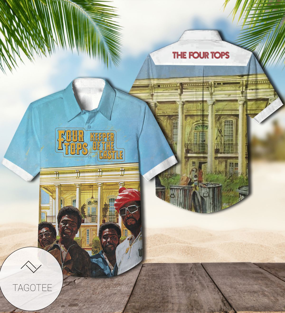 The Four Tops Keeper Of The Castle Album Cover Hawaiian Shirt