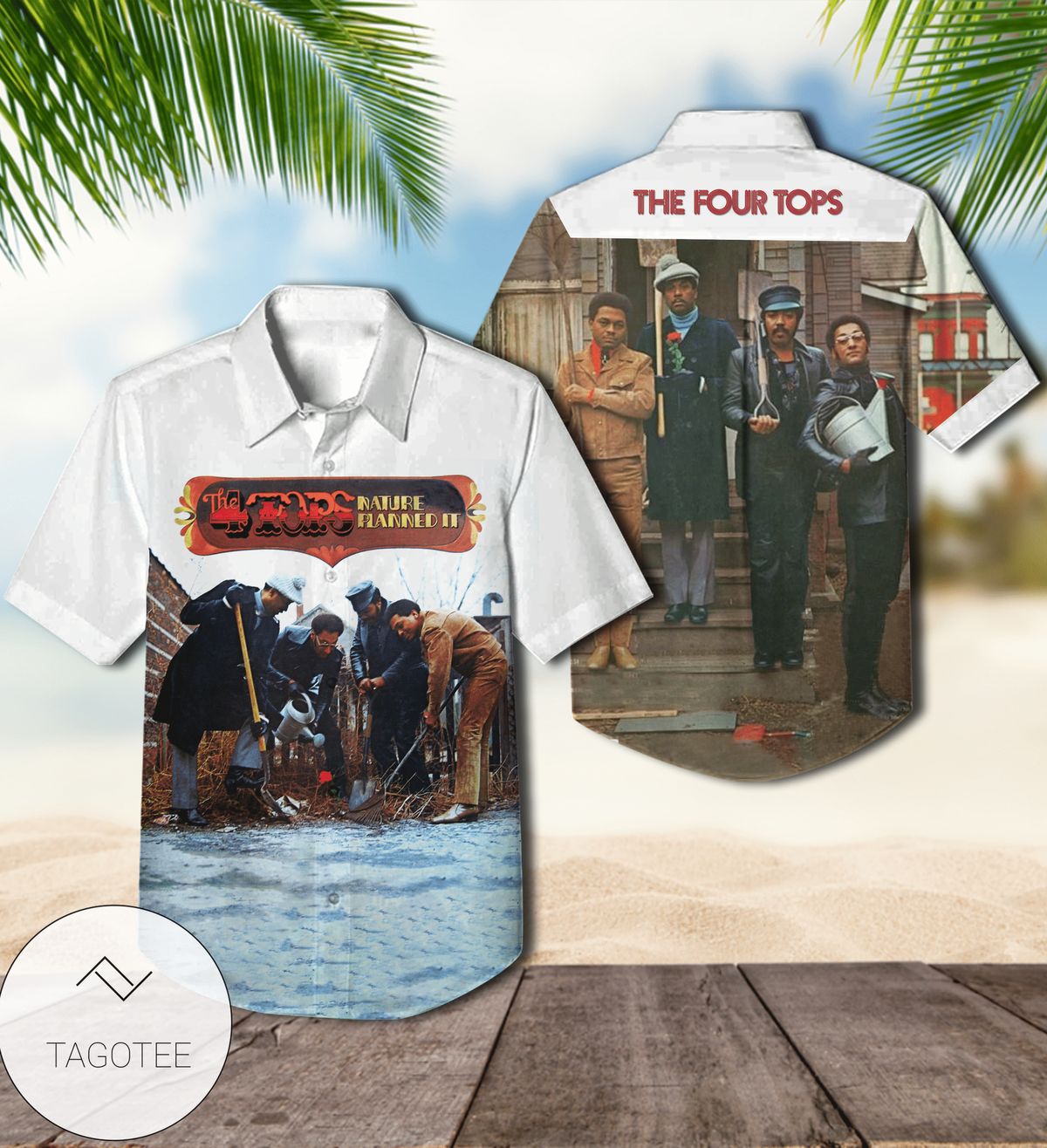 The Four Tops Nature Planned It Album Cover Hawaiian Shirt