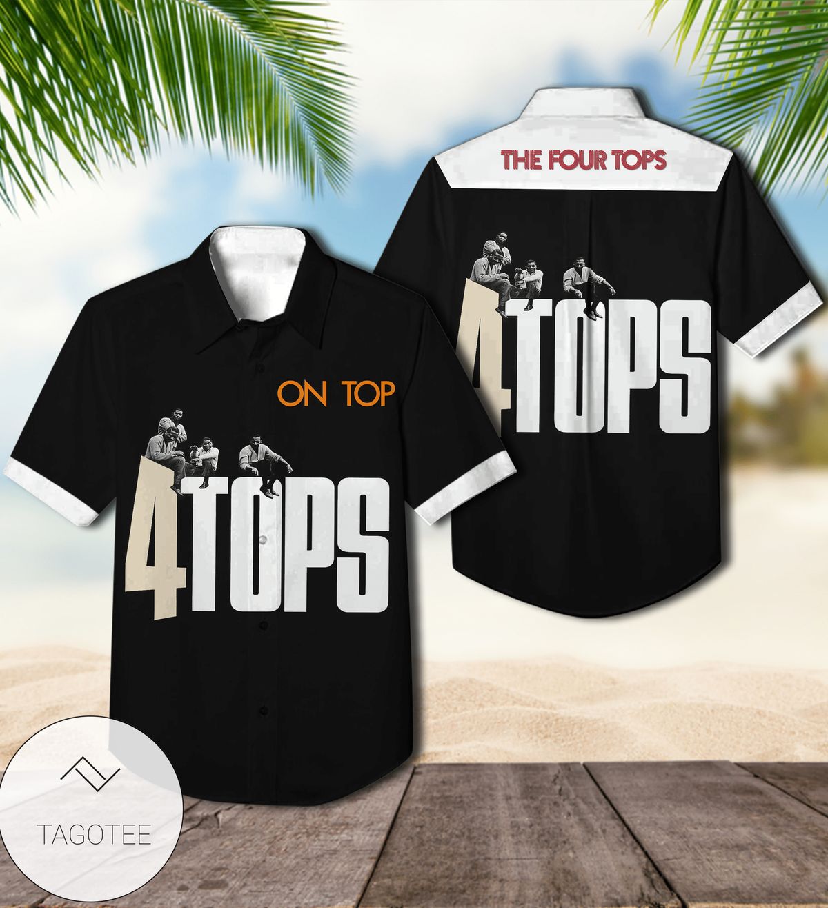The Four Tops On Top Album Cover Hawaiian Shirt