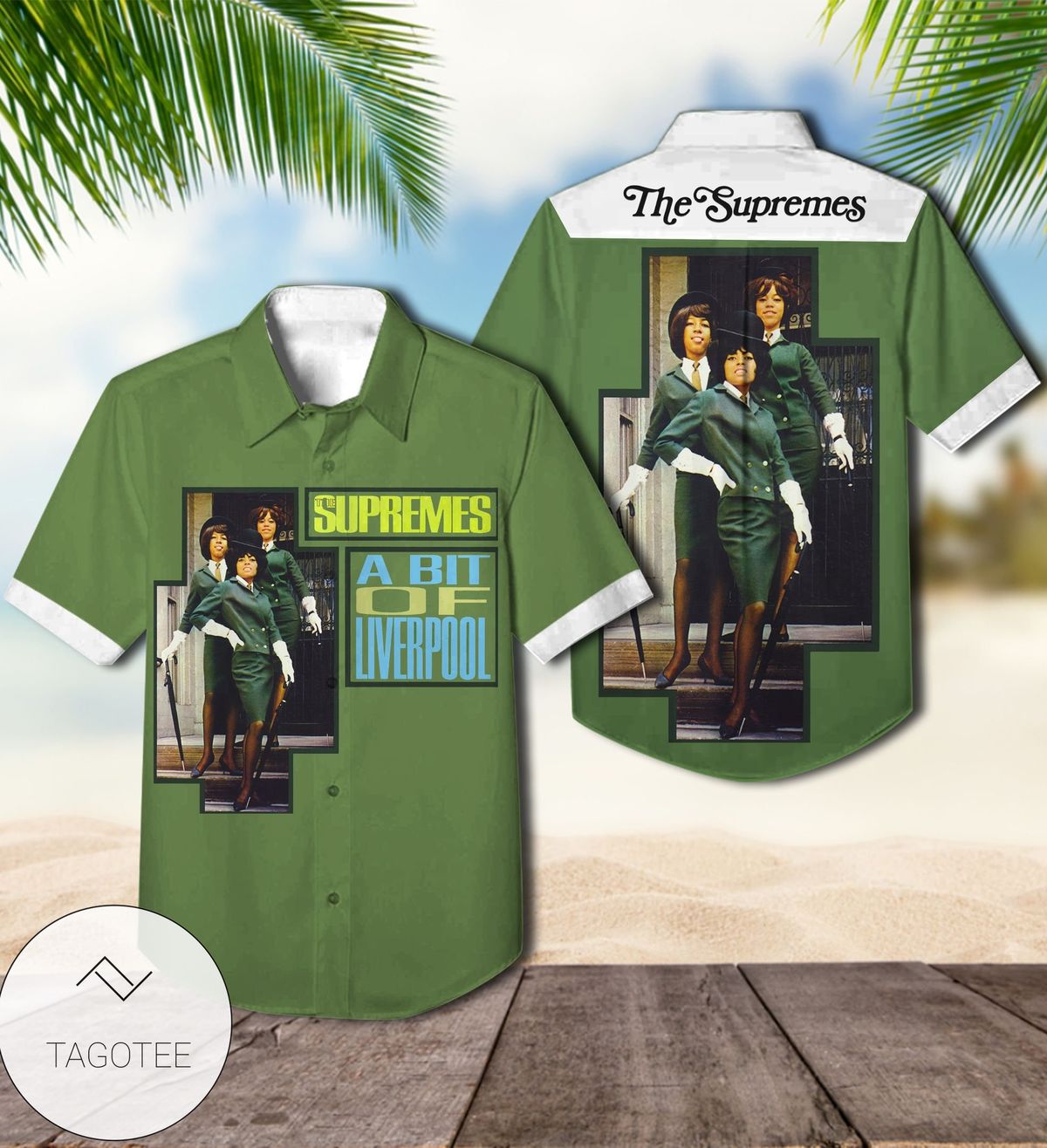 The Supremes A Bit Of Liverpool Album Cover  Hawaiian Shirt