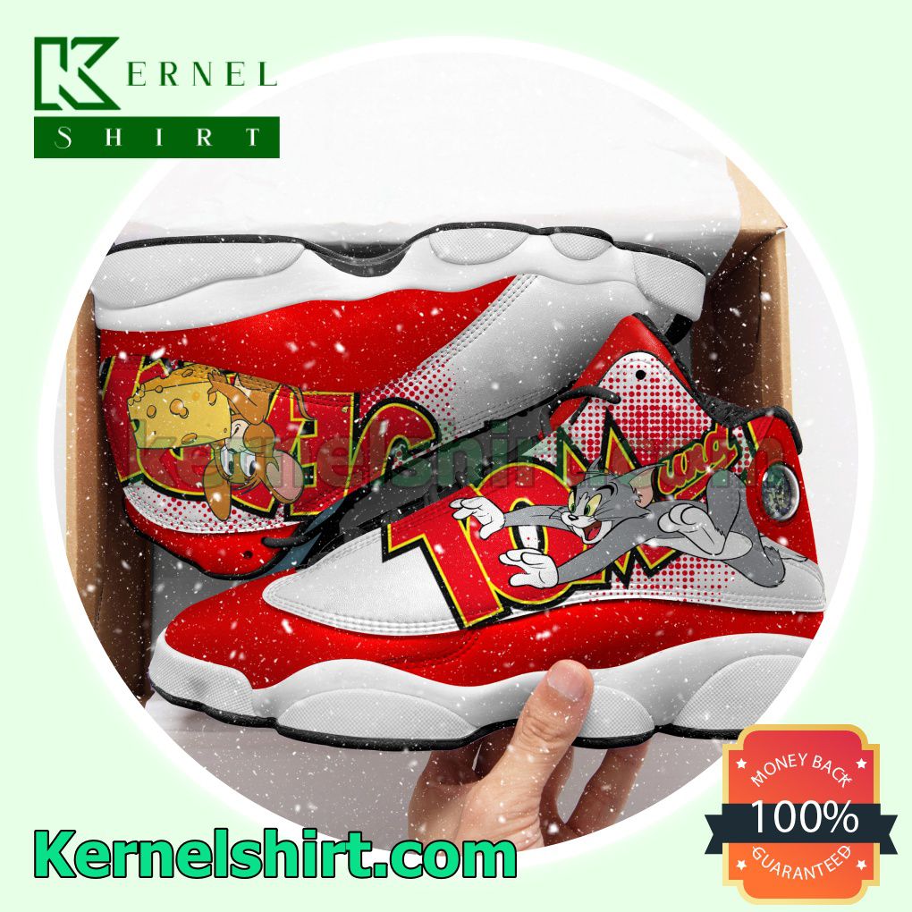 Tom And Jerry Red Nike Sneakers