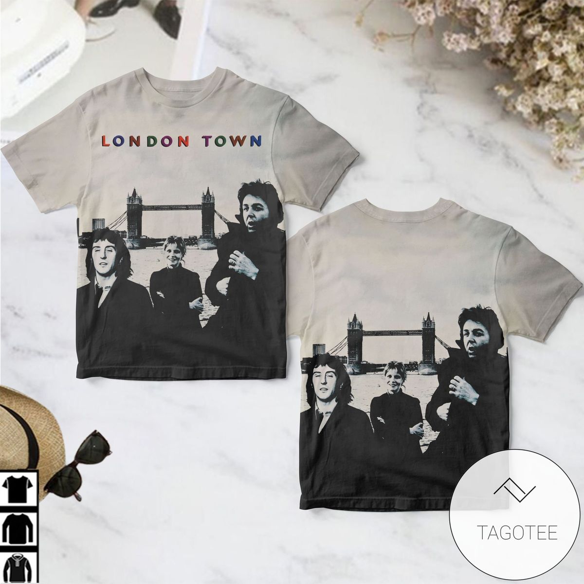 Wings London Town Album Cover Shirt