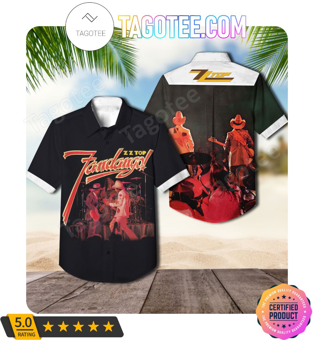 Zz Top Fandango Album Cover Hawaii Shirt