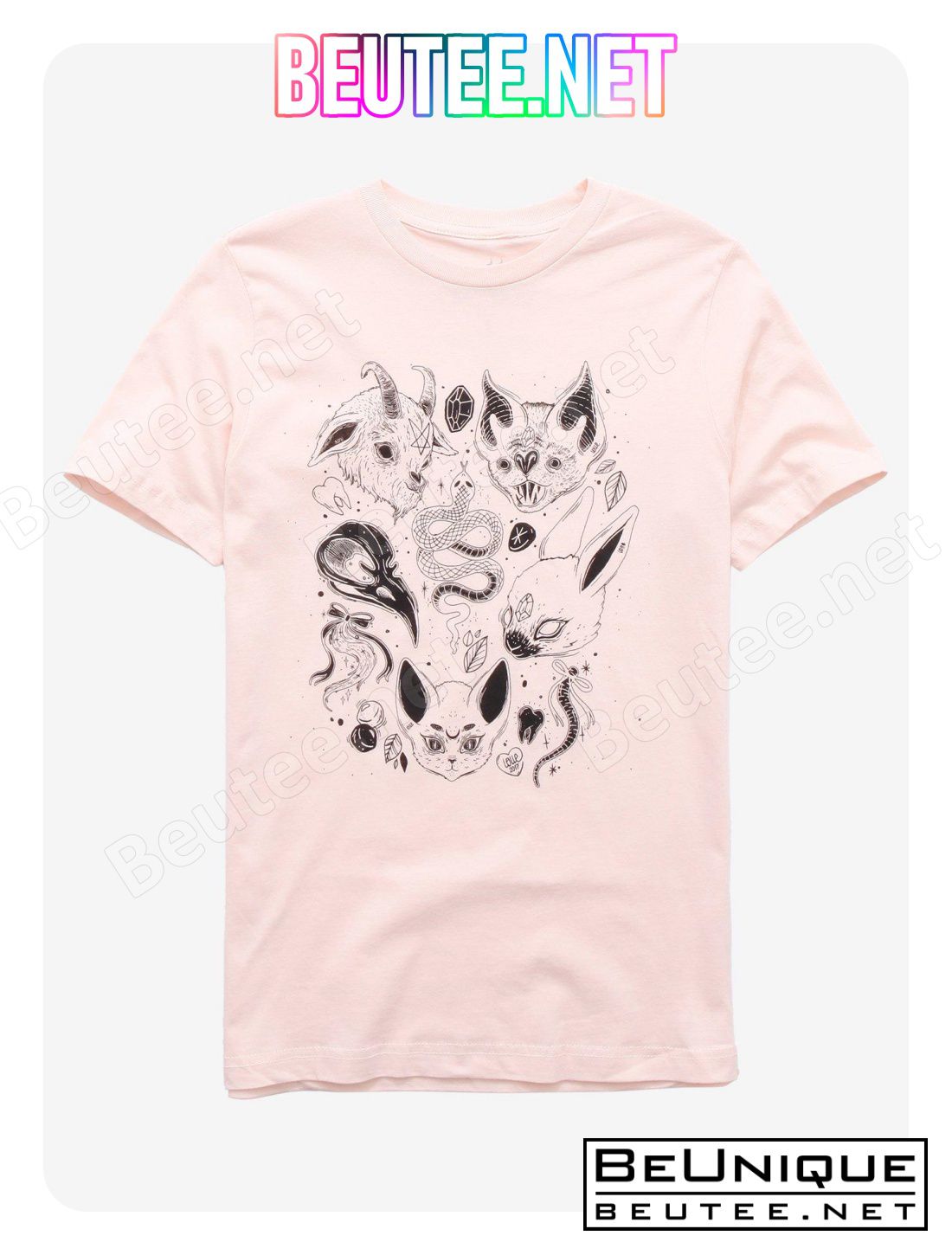 Bat Boyfriend Fit Girls T-Shirt By Lolle