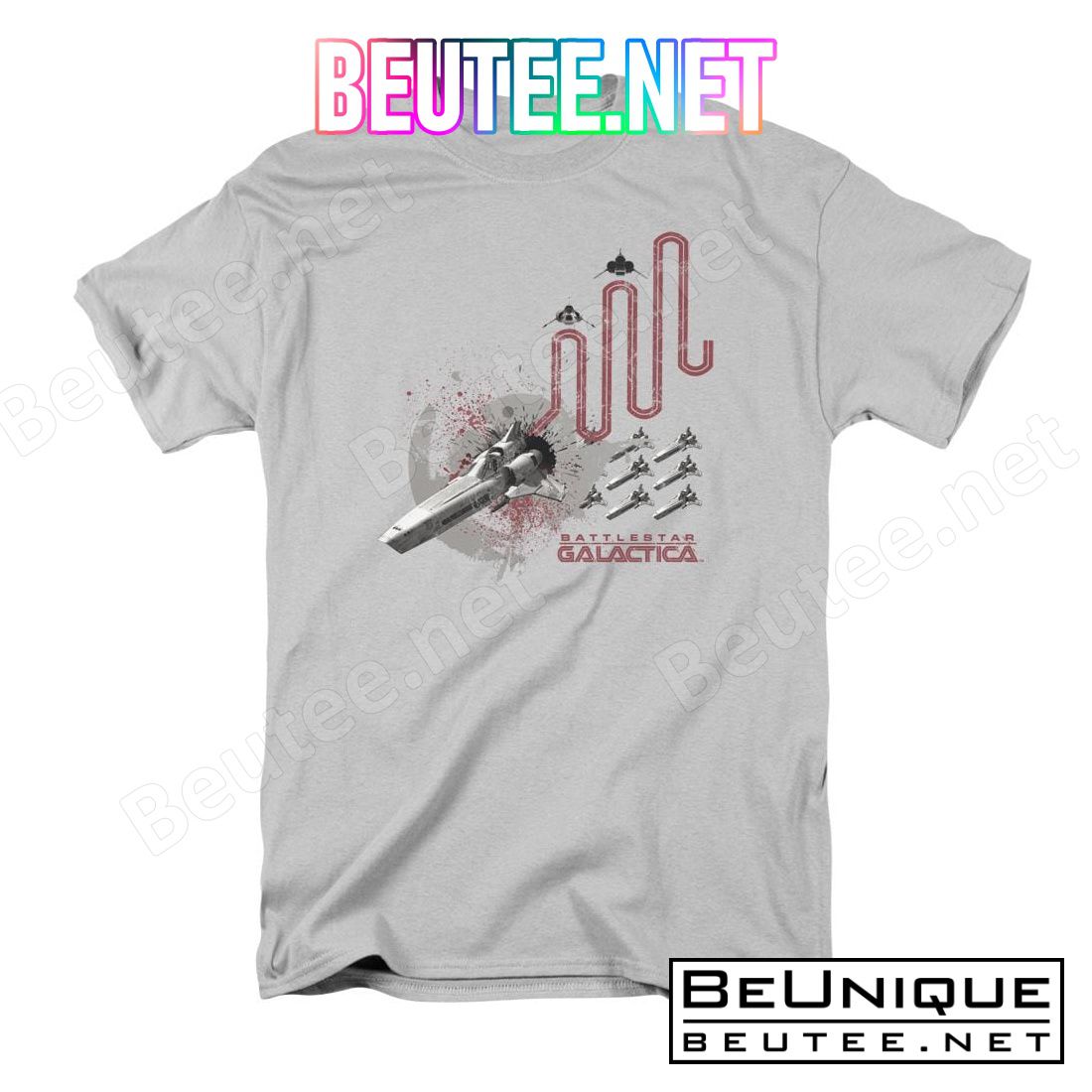 Battlestar Galactica (2004) Red Squadron Splatter Shirt