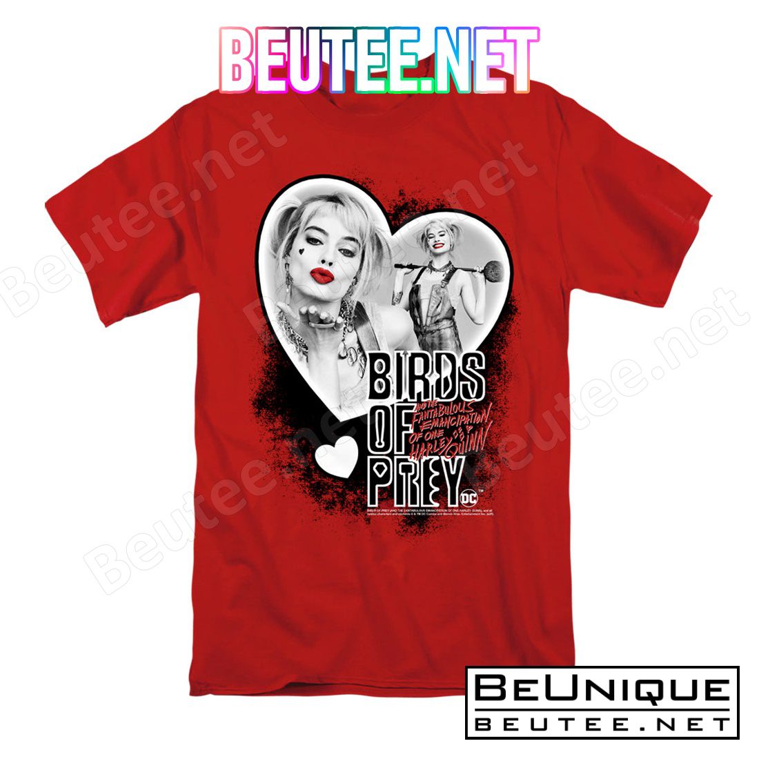 Birds of Prey Heart Harley T-shirt
